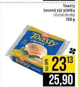 Jip Toasty tavený sýr plátky různé druhy 150 g nabídka