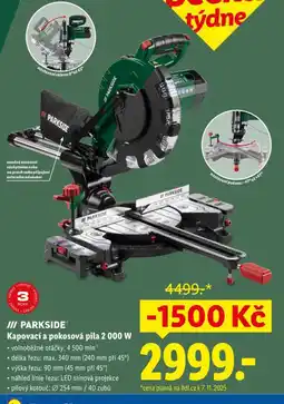 Lidl Kapovací a pokosová pila 2000 w nabídka