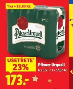 Lidl Pivo pilsner urquell nabídka