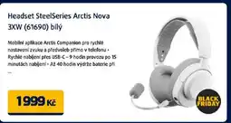 Datart Headset SteelSeries Arctis Nova 3XW (61690) bílý nabídka