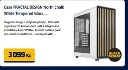 Datart Case Fractal Design North chalk White Tempered Glass nabídka