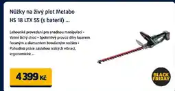 Datart Nůžky na živý plot Metabo HS 18 LTX 55 (s baterií)... nabídka