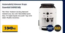 Datart Automatický kávovar Krups Essential EA8105 bílý nabídka
