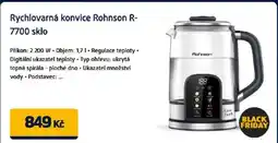 Datart Rychlovarná konvice Rohnson R- 7700 sklo nabídka