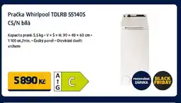 Datart Pračka Whirlpool TDLRB 55140S CS/N bílá nabídka