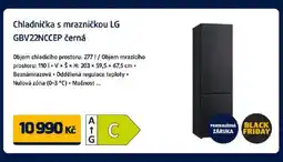 Datart Chladnička s mrazničkou LG GBV22NCCEP černá nabídka