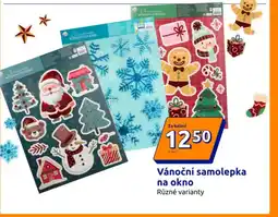 Action Vánoční samolepka na okno nabídka