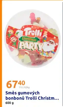 Action Směs gumových bonbonů Trolli Christmas nabídka