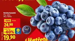 Lidl Kanadské borůvky nabídka