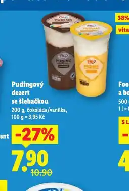 Lidl Pudinkový dezert se šlehačkou nabídka