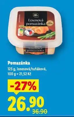 Lidl Pomazánka lososová nabídka