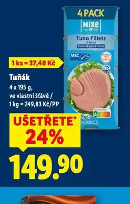 Lidl Tuňák nabídka