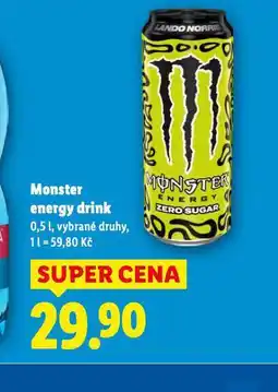 Lidl Monster e nergy drink nabídka