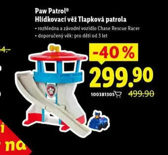 Lidl Paw patrol hlídkovací věž tlapková patrola nabídka