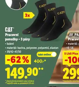 Lidl Pracovní ponožky 3 páry nabídka