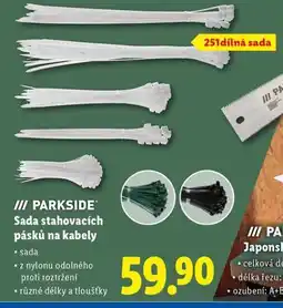 Lidl Sada stahovacích pásků na kabely nabídka