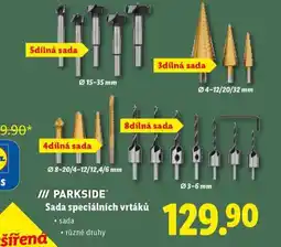 Lidl Sada speciálních vrtáků nabídka