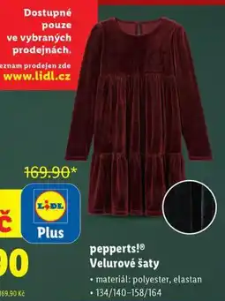 Lidl Velurové šaty nabídka