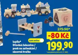 Lidl Lupilu zásuvná hračka nabídka