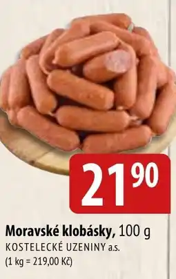 Bala Moravské klobásky nabídka