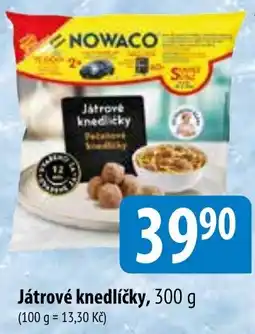 Bala Nowaco Játrové knedlicky nabídka