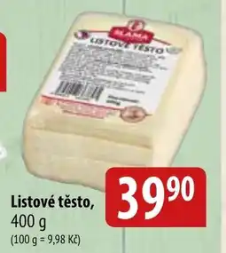 Bala Listové těsto nabídka