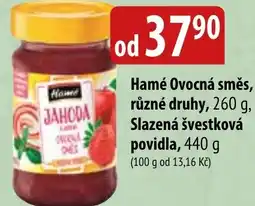 Bala Hamé Ovocná směs, Slazená švestková povidla nabídka
