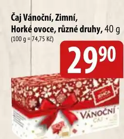 Bala Čaj Vánoční, Zimní, Horké ovoce nabídka