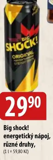 Bala Big shock! energetický nápoj nabídka