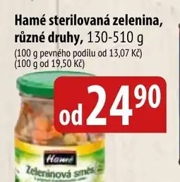 Bala Hamé sterilovaná zelenina nabídka