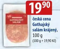 Bala Česká cena gothajský salám krájený nabídka