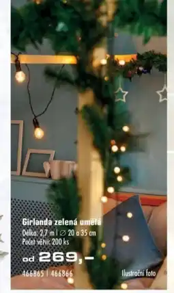 Uni Hobby Girlanda zelená umělá nabídka
