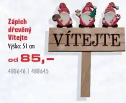 Uni Hobby Zápich dřevěný Vítejte nabídka