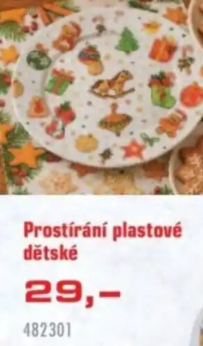 Prostírání plastové dětské