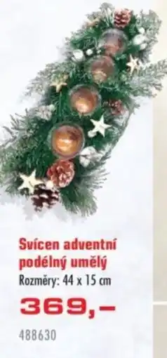 Uni Hobby Svícen adventní podélný umělý nabídka