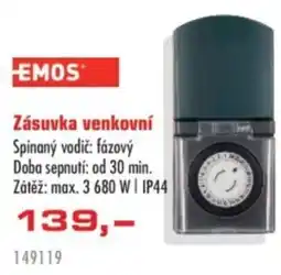 Uni Hobby Zásuvka venkovní nabídka