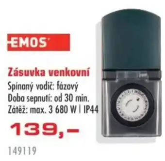 Uni Hobby Zásuvka venkovní nabídka