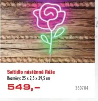 Svítidlo nástěnné Růže