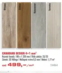 Uni Hobby Canadian design 4+1 mm nabídka