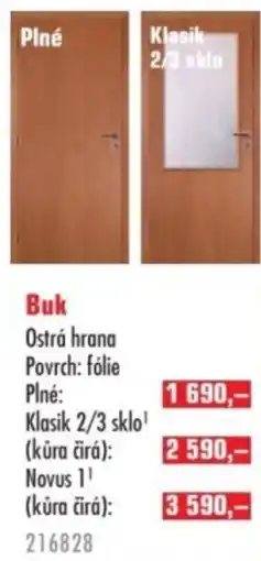 Uni Hobby Buk Ostrá hrana nabídka
