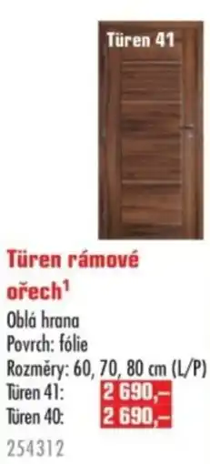 Uni Hobby Türen rámové ořech nabídka
