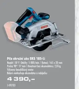 Uni Hobby BOSCH Pila okružní aku GKS 185-Li nabídka