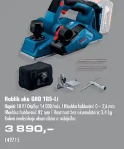 Uni Hobby BOSCH Hoblík aku GHO 185-Li nabídka