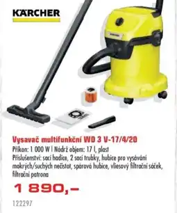 Uni Hobby KÄRCHER Vysavač multifunkční WD 3 V-17/4/20 nabídka