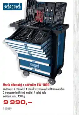 Uni Hobby Scheppach Vozík dílenský s nářadím TW 1000 nabídka
