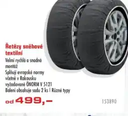 Uni Hobby Řetězy sněhové textilní nabídka