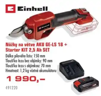 Uni Hobby Nůžky na větve AKU GE-LS 18+ Starter KIT 2,5 Ah SET nabídka