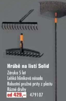 Uni Hobby Hrábě na listí Solid nabídka