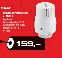 Uni Hobby Hlavice termostatická ZTM/ZTV nabídka