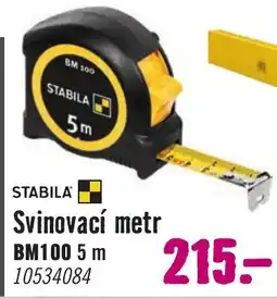 Hornbach STABILA Svinovací metr BM100 5 m nabídka